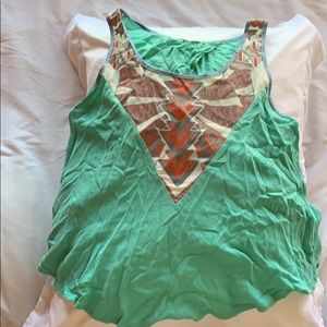 Lush - Tank top  with design and open back